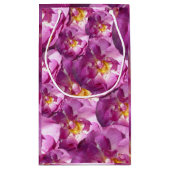 Pink Roses Geschenktasche Kleine Geschenktüte (Rückseite)