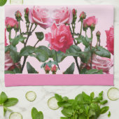 PINK ROSES GESCHIRRTUCH (Gefaltet)