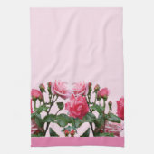PINK ROSES GESCHIRRTUCH (Vertikal)