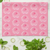 Pink roses geschirrtuch (Gefaltet)