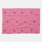 Pink roses geschirrtuch (Horizontal)