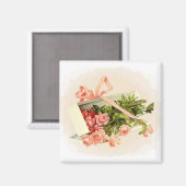 Pink Roses Gift Magnet (Vorderseite/Rückseite)