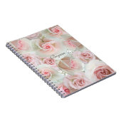 Pink Roses & Gipskraut JEDES FARBNotebook Notizblock (Rechte Seite)