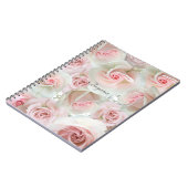 Pink Roses & Gipskraut JEDES FARBNotebook Notizblock (Linke Seite)