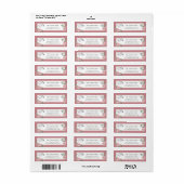 Pink Roses Graduate Cap Graduation Return Address (Vorne)