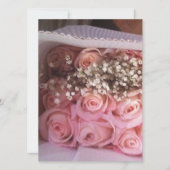 Pink Roses Invite Einladung (Vorderseite)