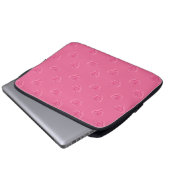 Pink roses laptopschutzhülle (Vorne Knopf)