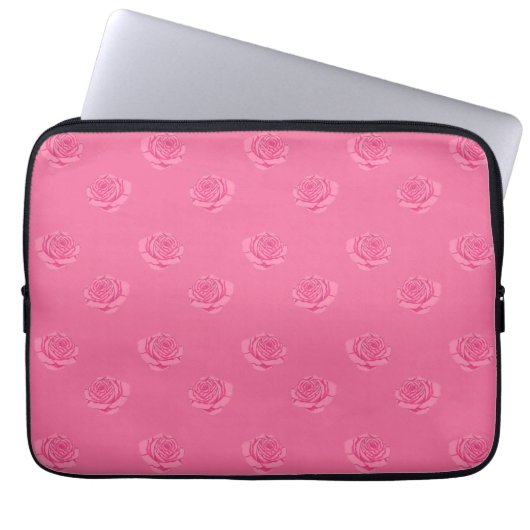 Pink roses laptopschutzhülle (Vorderseite)