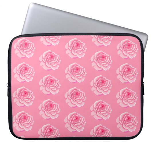 Pink roses laptopschutzhülle (Vorderseite)