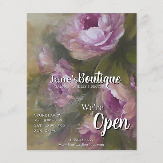 Pink Roses MINI Store Flyer (Vorne)