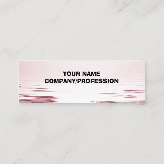 PINK ROSES MINI VISITENKARTE (Rückseite)