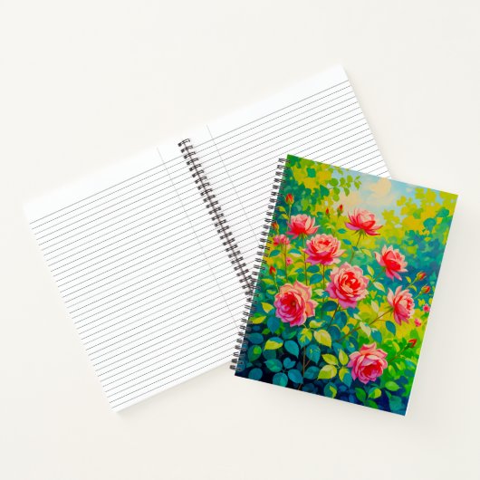 Pink Roses Notebook Notizblock (Innenseite)