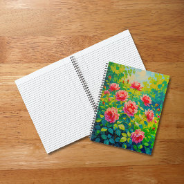 Pink Roses Notebook Notizblock