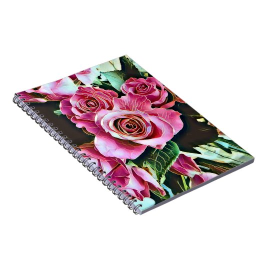 PINK ROSES NOTIZBLOCK (Rechte Seite)