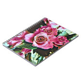 PINK ROSES NOTIZBLOCK (Linke Seite)