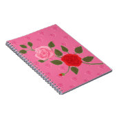 Pink roses notizblock (Rechte Seite)
