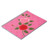 Pink roses notizblock (Linke Seite)