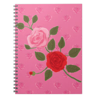Pink roses notizblock