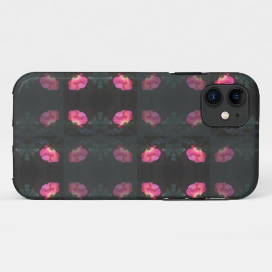 Pink Roses Pattern Case-Mate iPhone Hülle (Rückseite (Horizontal))