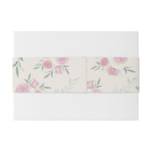 Pink Roses Pattern Einladungsbanderole (Rückseitenbeispiel)