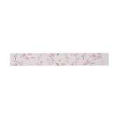 Pink Roses Pattern Einladungsbanderole (Flach)