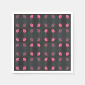 Pink Roses Pattern Serviette (Vorderseite)