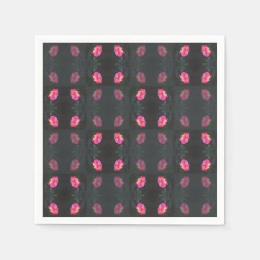Pink Roses Pattern Serviette (Vorderseite)