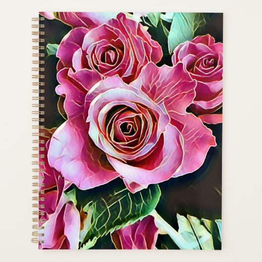 PINK ROSES PLANER (Vorderseite)