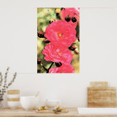 Pink Roses Poster - Digitales Foto Kunst, Dichtung (Küche)
