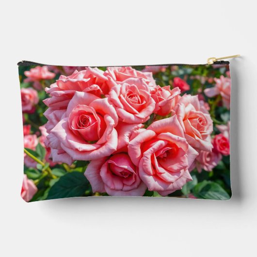 Pink Roses Pouch Zubehörtasche (Rückseite)