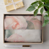 PINK ROSES schöne Blumendecoupage Seidenpapier (Geschenk)