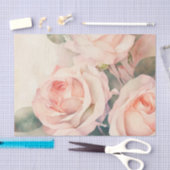 PINK ROSES schöne Blumendecoupage Seidenpapier (Handwerk)