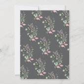 Pink Roses Script Photo Graduation Announcement Einladung (Rückseite)