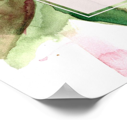 Pink Roses Scripture Romans Grace to You Poster (Ecke)