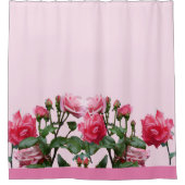 PINK ROSES SHOWER CURTAIN DUSCHVORHANG (Vorderseite)