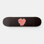 Pink roses skateboard (Horizontal)