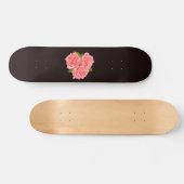 Pink roses skateboard (Horizontal)