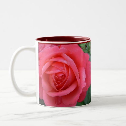 Pink Roses Tasse Kaffee Cup Schöne Rose Dekoration (Links)