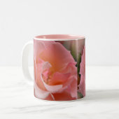 Pink Roses Tasse Kaffee Cup Schöne Rose Dekoration (Vorderseite Links)