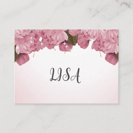 PINK ROSES TELEFONNUMMERKARTE (Vorderseite)