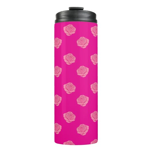 Pink roses thermosbecher (Vorderseite)