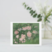 Pink Roses Van Gogh Fine Art Postkarte (Stehend Vorderseite)