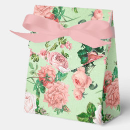 Pink Roses Vintag Style Favor Box Geschenkschachtel