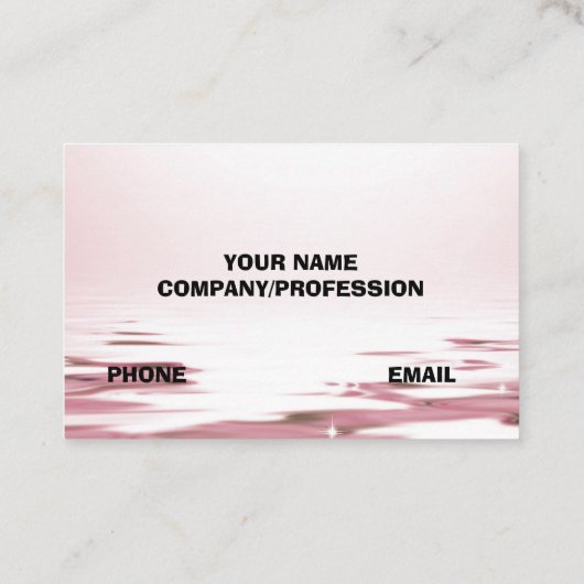 PINK ROSES Visitenkarte (Rückseite)