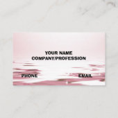 PINK ROSES VISITENKARTE (Rückseite)