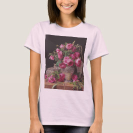Pink Roses (von Ferdinand Georg Waldmüller) T-Shirt