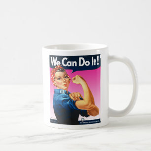 Pink Rosie die Niet-Riveter-Tasse Kaffeetasse