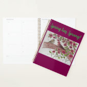 Pink Rosie Finches Planner Planer (Anzeige)