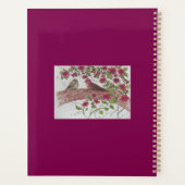 Pink Rosie Finches Planner Planer (Rückseite)