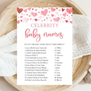 Pink-Rote-Herzen-Valentinstag-Promi-Babynamen-Spie Einladung